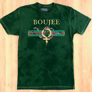 Civil Regime died green women size small t shirt